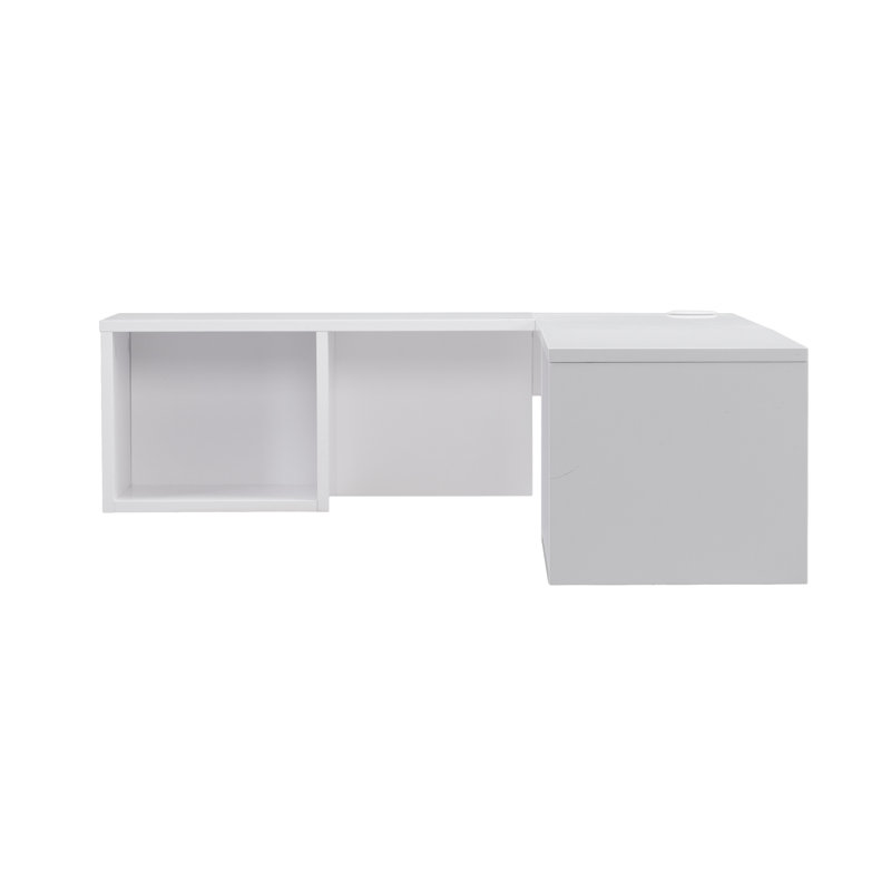 Chaves L Shape Corner Floating Desk Amp Reviews Allmodern